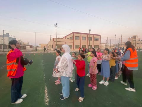 معسكر لأطفال فلسطين بمركز شباب ضاحية السلام