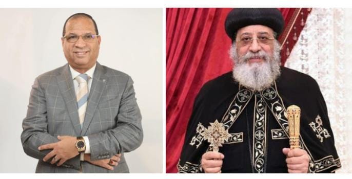 النائب خالد مشهور يهنئ البابا تواضروس والاخوة الأقباط بعيد الميلاد المجيد