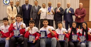 تكريم أبطال منتخب مصر للشباب للمواي تاي في بطولة العالم بحضور 3 سفراء