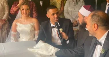 مصطفى عسل بطل الاسكواش يحتفل بزفافه قبل انطلاق الموسم الجديد