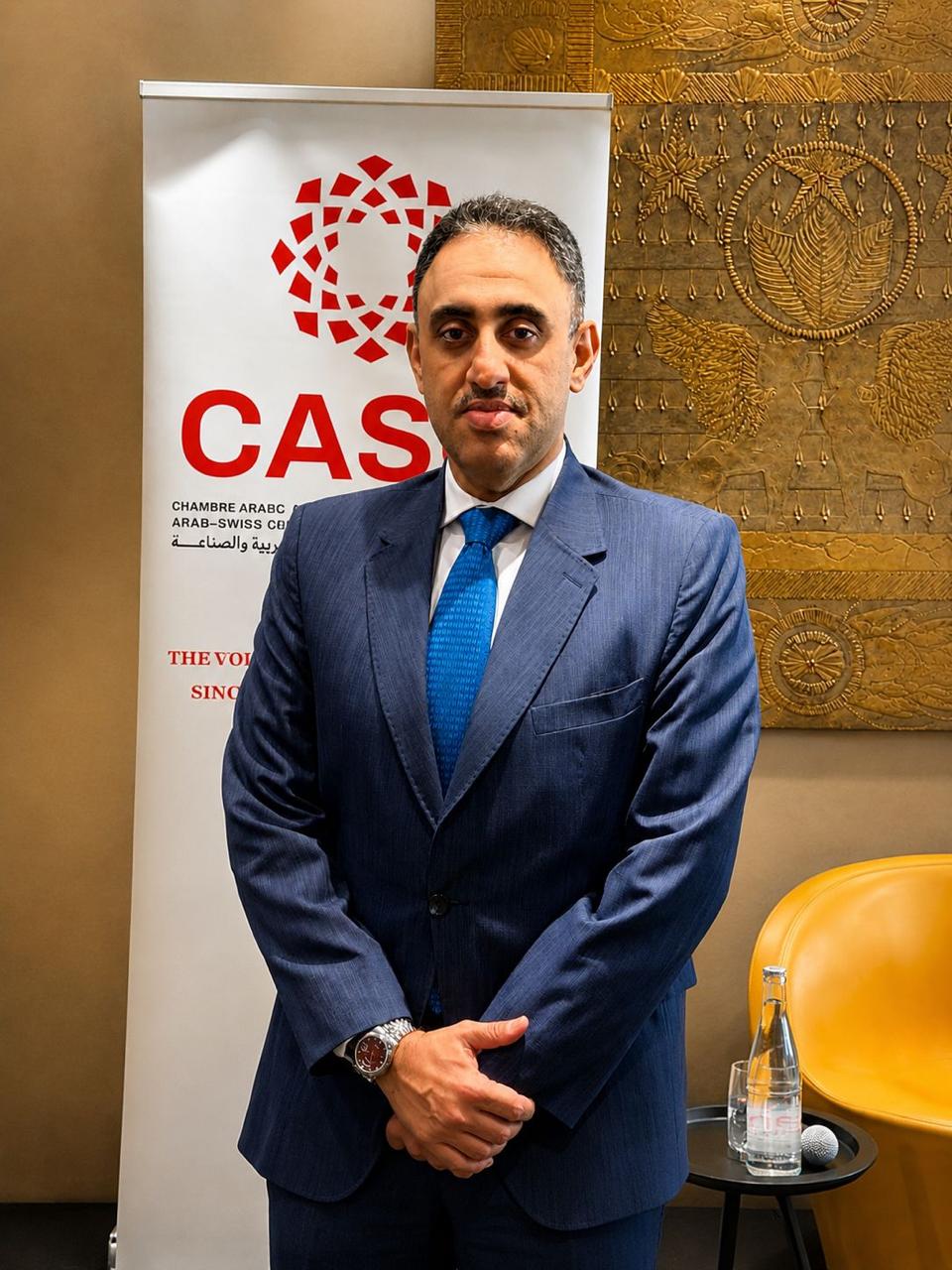 رئيس قطاع الشؤون الاقتصادية بجامعة الدول العربية، في أعمال “منتدى الأعمال العربي السويسري – تاجر 2026”، الذي انعقد في مدينة جنيف