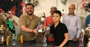 تتويج سليم غنيم بالمركز الـ 3، 4، 5 فى سباقات الحمام الزاجل الدولية