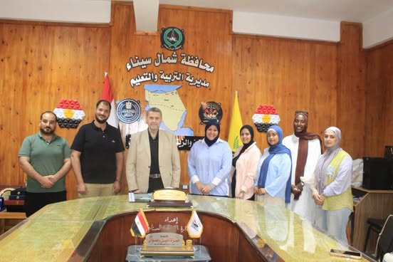 وكيل تعليم شمال سيناء يبحث مع إدارة المدرسة الرسمية الدولية سبل دعم وتطوير العملية التعليمية