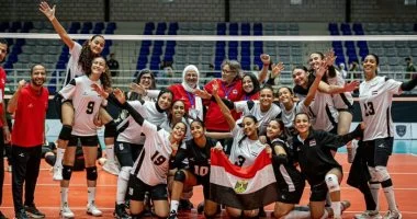 فوز ناشئات الطائرة على الأردن 3 - 0 فى البطولة العربية