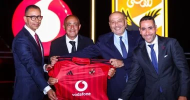 المتحدة للرياضة توقع أكبر عقد رعاية فى تاريخ النادى الأهلى مع شركة فودافون