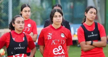 منتخب مصر للكرة النسائية يختتم تدريباته لمواجهة زامبيا فى أمم أفريقيا